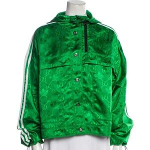 Gucci Green Bomber Jacket Size 42 / Small New with Tags Adidas Collab